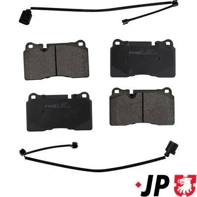 Bilde av JP GROUP 1163606810 Bremseklosser framaksel klargjort for slitasjeindikator VOLKSWAGEN: Touareg I, II, AUDI: A3 Sportback, TT Coupé