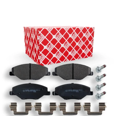 Bilde av FEBI BILSTEIN 171000 Bremseklosser framaksel med festemateriell tilleggsmateriale SKODA: Fabia 2, Rapid Spaceback, VOLKSWAGEN: Polo V Hatchback