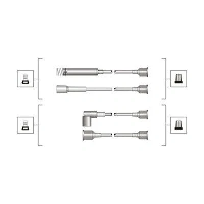 Bilde av MAGNETI MARELLI 941319170064 Pluggledninger OPEL: Omega A Sedan, Calibra A, Astra F Sedan