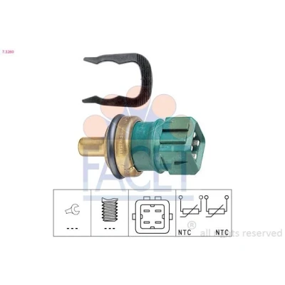 Bilde av FACET 7.3260 Sensor, kjølemiddeltemperatur Made in Italy OE Equivalent