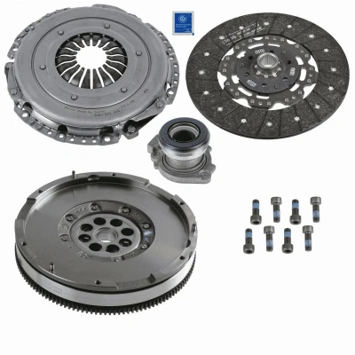 Bilde av SACHS 2290 601 121 Clutch med sentral utkobling, clutchtrykkplate, dobbeltmassesvinghjul, svinghjulskruer clutchplate 250