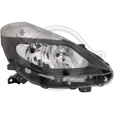 Bilde av DIEDERICHS 4415980 Frontlykter høyre H7/H7 for høyrekjøring med elektromotor RENAULT: CLIO III Grandtour, 3