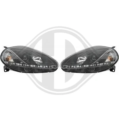 Bilde av DIEDERICHS HD Tuning 3456985 sett hovedfrontlys med motor for høydejustering hovedlys FIAT: Grande Punto Hatchback (199) 1.4 T Jet,