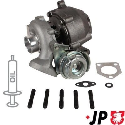 Bilde av JP GROUP 1417400300 Turbolader Eksosturbolader inkl. tetningssett BMW: X3, 3 Touring, Sedan
