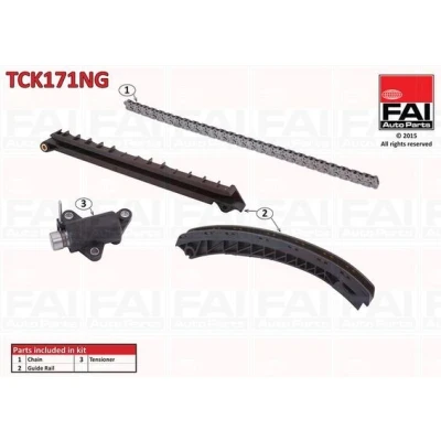 Bilde av FAI AutoParts TCK171NG Registerkjedesett uten tetning, tannhjul simplex, Boltkjede BMW: 5 Touring, 3 Sedan