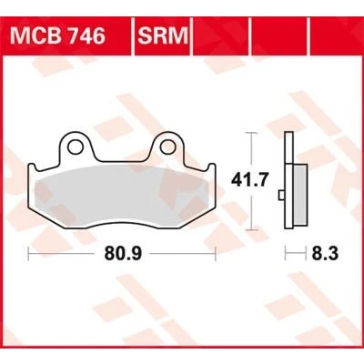 Bilde av TRW Organic Allround MCB746 Bremseklosser