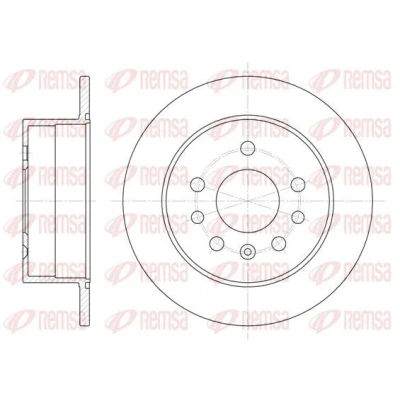 Bilde av REMSA 6532.00 Bremseskiver bakaksel 260, 260 10 5 fullt ut OPEL: Vectra A Sedan, SAAB: 900 II Hatchback