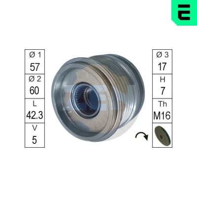 Bilde av ERA ZN5508 Frihjul Dynamo SAAB: 9 3 Stasjonsvogn, Sedan