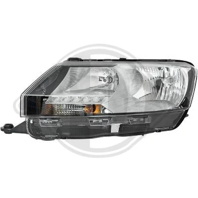 Bilde av DIEDERICHS 7825181 Frontlykter venstre H7/H7 Halogen med motor for høydejustering hovedlys