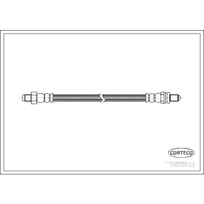 Bilde av CORTECO 19035123 Bremseslange 346 M10X1