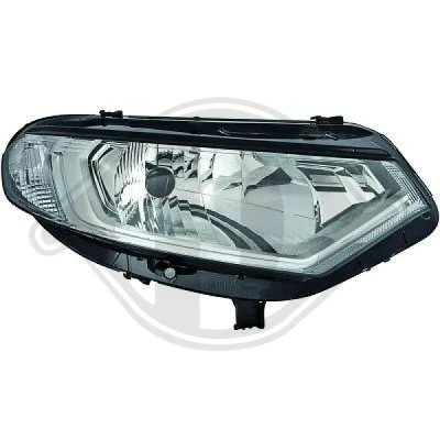 Bilde av DIEDERICHS 1480080 Frontlykter høyre H4 LED for høyrekjøring med motor høydejustering hovedlys