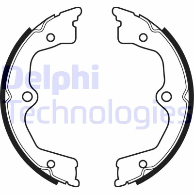 Bilde av DELPHI LS2033 Handbromsbackar HONDA: ACCORD 8 Kombi