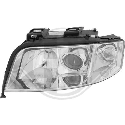 Bilde av DIEDERICHS 1025981 Frontlykter venstre H7/H7 AUDI: A6 C5 Sedan, Avant