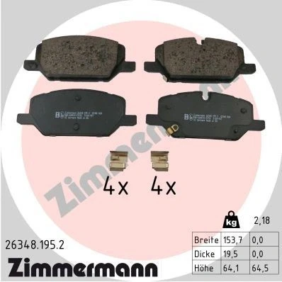 Bilde av Bremseklosser sett, Framaksel, opel,vauxhall, 42794673, 84782067