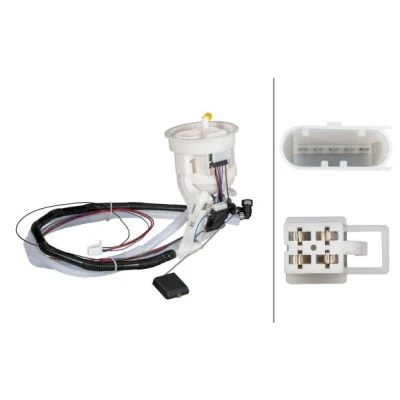 Bilde av HELLA 8TF 358 146 421 Brennstoff leveringsenhet uten pakning, med tankmåler trykkregulator elektrisk MERCEDES BENZ: E Klasse Sedan, CLS Coupé