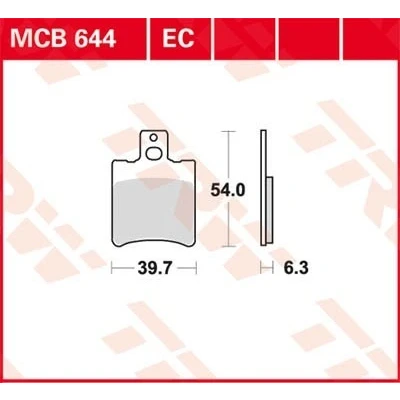 Bilde av TRW Organic Allround MCB644 Bremseklosser