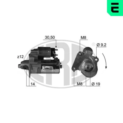 Bilde av ERA 220366A Starter 12 1,4 FORD: FIESTA 5, 6, MAZDA: 2 Hatchback