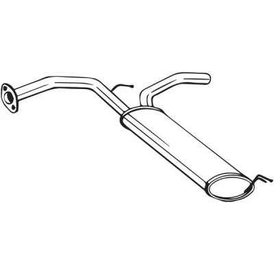 Bilde av sluttlyddemper, citroën c1 ii, peugeot 108, toyota aygo, 174300Q060, 174300Q080, B000765880, B001034480