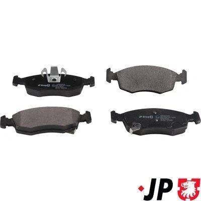 Bilde av JP GROUP 3363605610 Bremseklosser framaksel med akustisk slitasjevarsel FIAT: 500 Hatchback, C Cabrio, Panda III Hatchback