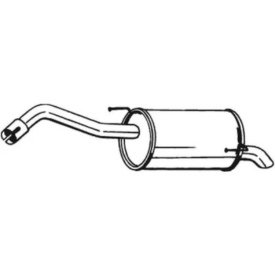 Bilde av BOSAL 145 143 Sluttlyddemper NISSAN: MICRA 3, Note I