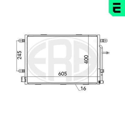 Bilde av Kondensator, klimaanlegg, audi a4 b6, b6 cabriolet, b7, b7 avant, seat exeo, exeo st, 8E0 260 401 E, 4