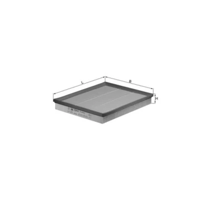 Bilde av MAHLE ORIGINAL LX 876 Luftfilter 42,3 262 318,0 Filterinnsats VOLKSWAGEN: CADDY 4 Kasten, Transporter 4, Amarok Pick up, TOYOTA: HILUX 3 up