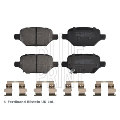 Bilde av BLUE PRINT ADBP420073 Bremseklosser bakaksel med akustisk slitasjevarsel klemmer OPEL: Mokka / X, CHEVROLET: Trax
