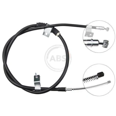 Bilde av A.B.S. K17297 Bremsekabel 1627 Skivebrems for høyre/venstre ratt MITSUBISHI: Outlander 2 SUV, PEUGEOT: 4007, CITROËN: C Crosser SUV