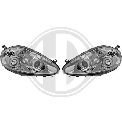 Bilde av Sett hovedfrontlys Diederichs Hd tuning 3456280 abarth grande punto, fiat punto