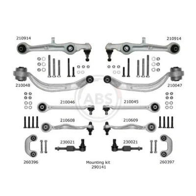 Bilde av A.B.S. SMARTKIT 219901 Reparasjonssett, tverrstyrestang AUDI: A4 B6 Avant