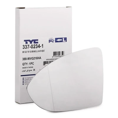 Bilde av TYC 337 0234 1 Speilglass venstre VOLKSWAGEN: Golf Alltrack 7, 7 Variant,