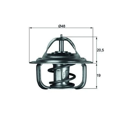 Bilde av MAHLE ORIGINAL TX 1 79D Termostat 79 48 med tetning OPEL: Kadett C Sedan, Vectra A Astra G Caravan, VOLKSWAGEN: GOLF 2, 1, Jetta 2