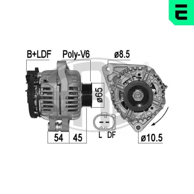 Bilde av ERA 209553A Dynamo 14V 90A HONDA: Accord 6 Limousine