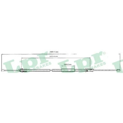 Bilde av LPR C0402B Bremsekabel 1479/1175 Skivebrems