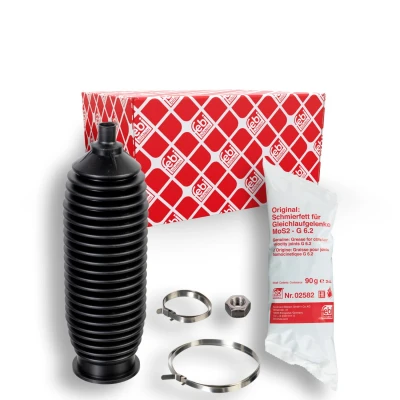 Bilde av FEBI BILSTEIN 22561 Belgsett, styring Termoplast framaksel venstre, høyre med fett mutter, bøyler