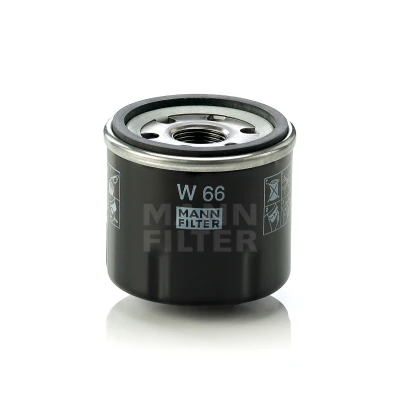 Bilde av MANN FILTER W 66 Oljefilter M 20 X 1.5 Påskruingsfilter RENAULT: Kangoo I, Clio 4, I Express, DACIA: Sandero NISSAN: Kubistar Van