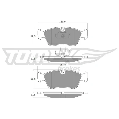 Bilde av Bremseklosser sett TOMEX Brakes TX 13 16