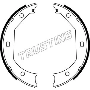 Bilde av Bremsesko sett, parkeringsbremse TRUSTING 019.027