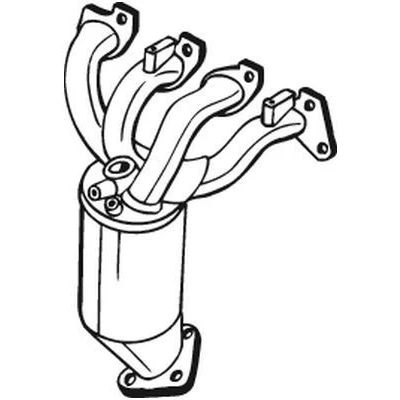 Bilde av Bosal 090 746 Katalysator Euro 4 med påbyggingsdeler towbar set (Including e set) OPEL: Astra H Hatchback