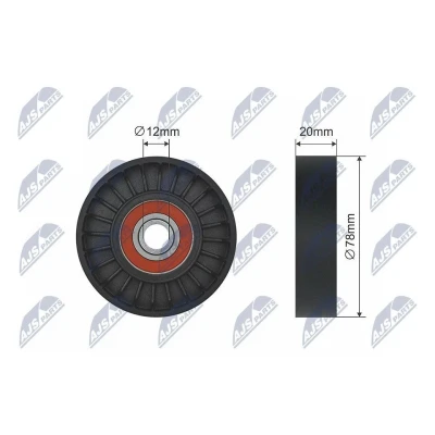 Bilde av Strammerull, kilerem, hyundai,kia, 231292D530, 23129 2D530, 9783422100, 97834 22100, 9783429000, 29000, 9783429010, 29010, 9