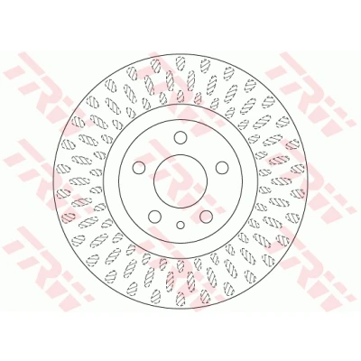 Bilde av TRW DF6522 Bremseskiver 284 22 5 98 ventilert spraylakkert FIAT: 500L