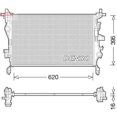Bilde av Radiator, motorkjøling, fiat 500x, 52009106