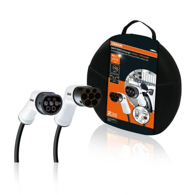 Bilde av Ladekabel Osram elbil Typ 2 32A 1 Fas 5M 7.2 Kw 240V, Universal