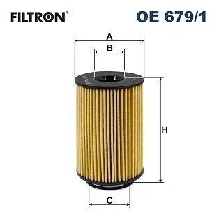 Bilde av FILTRON OE 679/1 Oljefilter Filterinnsats BMW: 5 Touring, X5, Sedan