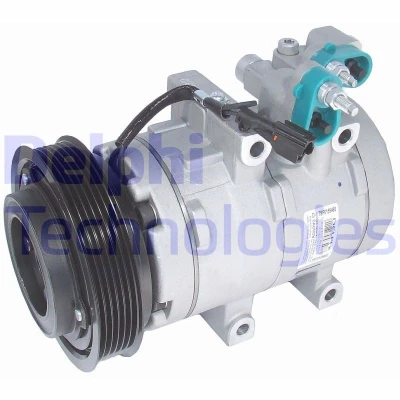 Bilde av DELPHI TSP0159480 Kompressor Visteon HS17 PAG 46 med kompressorlje HYUNDAI: Santa Fe I