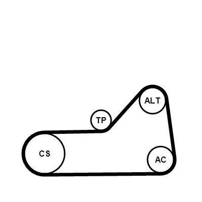 Bilde av CONTITECH CT824K1 Registerreimsett 89 SUBARU: JUSTY 2