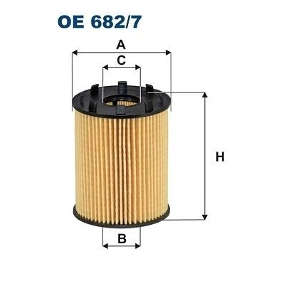 Bilde av FILTRON OE 682/7 Oljefilter Filterinnsats FIAT: 500 Hatchback, Panda III Doblo II Varebil / Stasjonsvogn