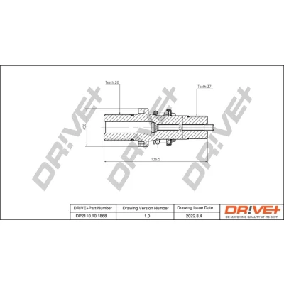 Bilde av Dr!ve+ DP2110.10.1868 Drivknute VOLKSWAGEN: Transporter 5, 5 Bus, Multivan (7HM