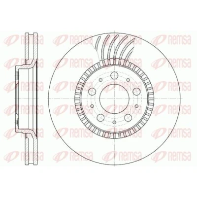 Bilde av REMSA 6591.10 Bremseskiver framaksel 305, 305 28 5 ventilert VOLVO: V70 2, XC70 I Cross Country, S80