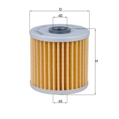 Bilde av MAHLE ORIGINAL OX 796 Oljefilter Filterinnsats